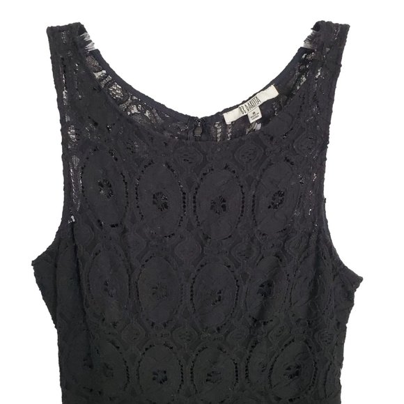 BB Dakota Size 8 Dress Renley Fit & Flare Minidress Bateau Sleeveless Black - Picture 4 of 13